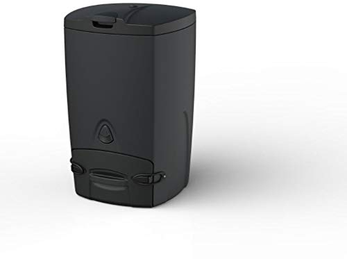 Biolan Leichter Thermo-Kompostierer mit isoliertem Deckel für kompostierbare Küchenabfälle und andere Bioabfälle - 200 L, schwarz