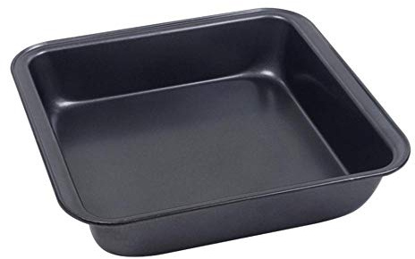 DUORUI Moule à Gâteau Carré Plat à Four Plaque à Rôtir, Revêtement Anti-adhésif 20 cm Acier Carbone pour Pâtisserie Cuisson