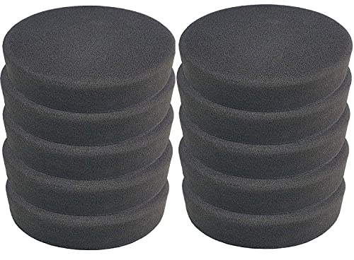 Craft-Equip Basic 10er Pack 150mm Polierschwamm grau glatt Polierpad Auto Lack