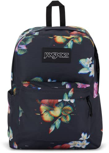 JanSport SuperBreak Sac à dos durable et léger, Paillettes florales, One Size, SuperBreak – Sac à dos de qualité supérieure, durable et léger