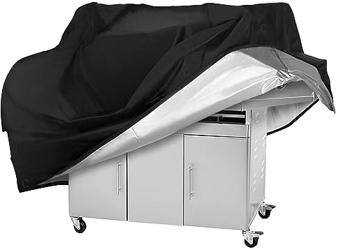 VDISRR Copertura Barbecue Impermeabile Telo Protettivo 420D Oxford per BBQ Grill 137 x 69 x 117 cm Anti Pioggia Polvere Sole Neve Pioggia Feci di Uccelli Tessuto