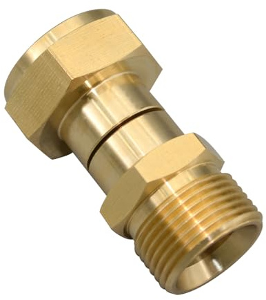 Ebrmeiwo Hochdruckreiniger-Drehgelenk, M22, 14 mm, verdrehsicher, 3000 PSI