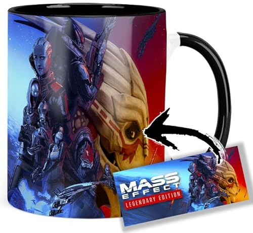 Mass Effect Legendary Edition A Tasse Innen & Henkel Schwarz Keramikbecher Mug