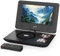 11.5 Portable DVD Player with 9.5 Swivel Screen, 5-Hours Rechargeable Battery,Car DVD Player for Kids,Support CD/DVD/SD Card/USB,Regions Free,Dual Speakers,Black