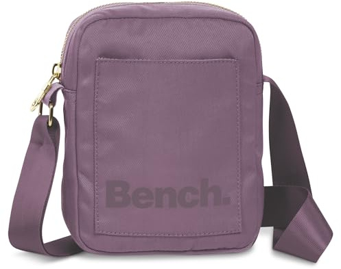 Bench City Girls Damen und Herren Mini Bag Umhängetasche Tasche Handtasche Schultertasche Crossbody-Tasche, malve, 19 x 14 x 5 cm
