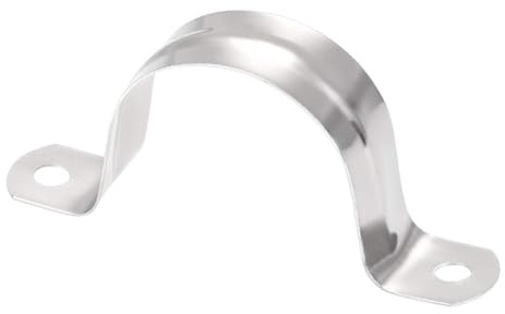 Unifizz 35 mm starres Rohrband, 2 Löcher, U-Halterung, Kabelklemme, 201 Edelstahl, Spannrohrklemme, Rohrklemme, Aufhänger, 45 Stück