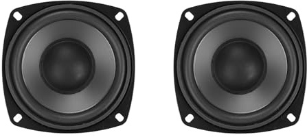 Cerlingwee Altoparlanti per Auto, Confezione da 2 Altoparlanti per Auto Ad Alta Potenza da 400 W Midrange Tipo Magnetico Esterno Coassiale Altoparlanti per Auto da 4 Pollici Sostituzione