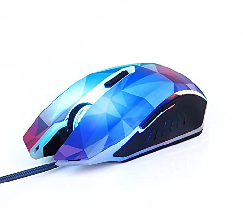 CHNNO1 USB wired gaming mouse 6 button laptop LED glowing diamond version of computer optical gaming mouse