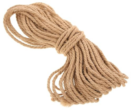 Gadpiparty Flachsgarn Zum Basteln Naturgartenbindfaden Geschenkschnur Aus Geflochtenes Flachsseil Haltbares Und Flexibles Material Für Dekoration Und Handwerk