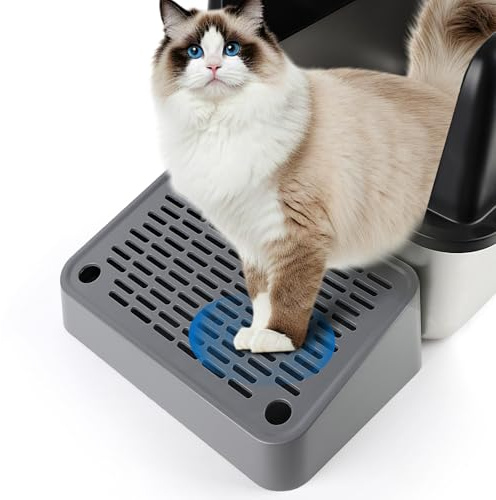 Bartuke Rampa per gatto, Scale e Gradini per lettiera per gatti, filtro per lettiera con pedale per gattini e gatti anziani, facile da pulire