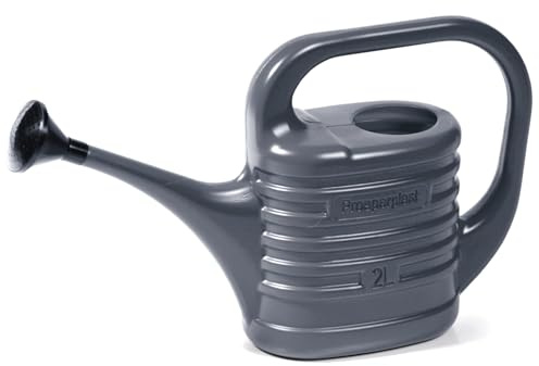 PECZEKO Regadera de 2 l, regadera de plástico para interior y exterior, riego, flores, plantas de interior, jardín, casa, apartamento, herramientas de jardín con ducha, 2 l