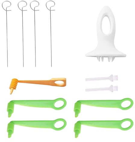 4Pcs Vegetable Spiralizer, Spiralizer for Vegetables, for Slicing of Vegetable and Fruit Manual Spiral, Potato Tower, Barbecue, Camping, Family, Gather, Party, Kitchen.