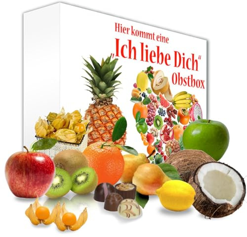große Obstbox Regio-Exotik mit wählbarem Extra (Ich Liebe Dich)