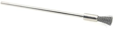 Cepillo de Alambre de 100 mm con Mango Largo Redondo de 3,0 mm, Cepillo de Limpieza de Acero, Herramienta rotativa, Cepillo de Alambre for Eliminar óxido y Pintura.(Silver)