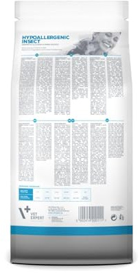 VET EXPERT HYPOALLERGENIC INSECT - Cibo veterinario secco contro gli insetti per cani allergici (confezione da 2 kg)