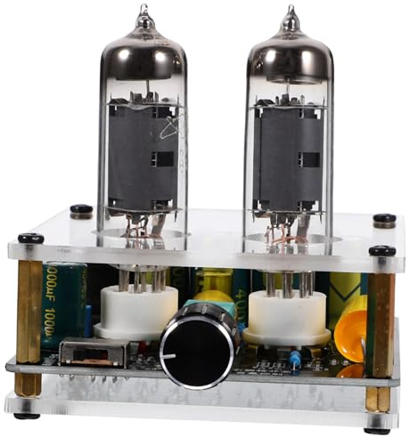 Kisangel Vacuum Tube Preamp Hifi Phono Preamplifier for Turntable DIY Home Theater Audio Amplifier Valve Amp Lightweight Portable Easy Install