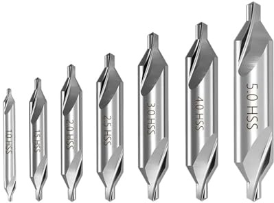 Brocas de centrar HSS de 60 grados for torno/fresadora, de 1,0 a 5,0 mm, paquete de 6 a 10 unidades(8pcs 1.05.0mm)