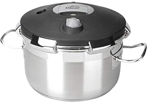 Lacor - Chef Luxe 50823 - Olla presión de 23 litros, inoxidable - Cocina | En acero inoxidable, para un uso práctico y profesional en cocina; con 23 L de capacidad, práctico y fácil de guardar