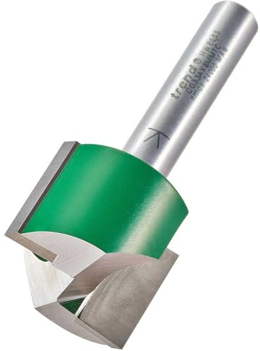Trend Fresa de doble filo de 125 mm de diámetro x 19 mm de corte, apto para aplicaciones como grabado, ranurado, rebajado y mortajado poco profundo, C033AX8MMTC