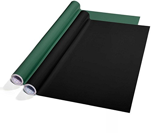 Floordirekt - Pellicola autoadesiva effetto lavagna, 60 x 300 cm, con gesso 60 x 300 cm verde
