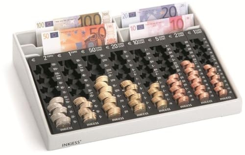 Inkiess Kasse Rekord 84 PL (BxTxH) 35,0x27,5x7,0 cm lichtgrau/schwarz