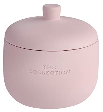WENKO Universaldose The Collection Rose - Kosmetikdose, Wattedose Fassungsvermögen: 0.413 l, Polyresin, 11 x 11 x 11 cm, Rosa