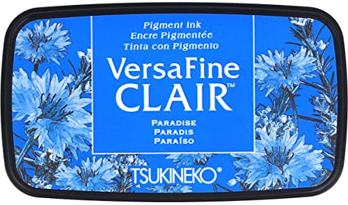 Tsukineko Paradise Versafine Clair Tinte Pad, synthetische Material, blau, 5,6 x 9,7 x 2,3 cm, Matrial, 5.6 x 9.7 x 2.3 cm