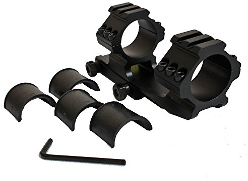Chasse 25.4 / 30mm Scope Mount Double Anneau Heavy Duty Tactical Riflescope Mount avec Niveau à Bulle d'esprit pour 20mm Picatinny Rail