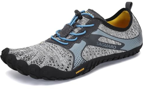 SAGUARO Herren Damen Barfußschuhe - Atmungsaktiv rutschfest Barfussschuhe - mit Breite Zehenbox und Zero-Drop Sohle,Gr.35-48 EU