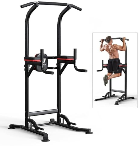 Wesfital Pull Up Bar Dip Bar Dip Station,Power Tower Dip Stand Multi-Function Workout Station Fitness Exercise Equipment for Men Women Home Gym