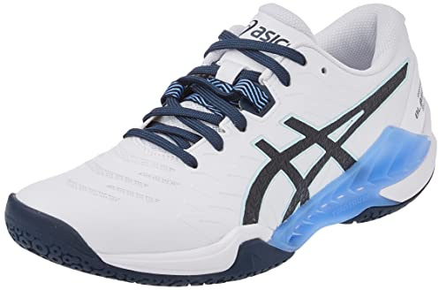 ASICS Damen Blast FF 2 Indoor Court Shoe, White/French Blue, 39.5 EU