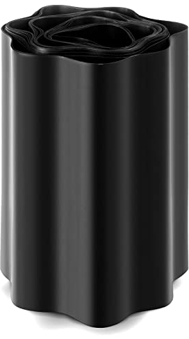 Seiletech.de Rasenkante | Kunststoff | schwarz | 9 m x 25 cm | Garteneinfassung | Beeteinfassung | Mähkante | Rasenrandbegrenzung | Beetumrandungen | Beetbegrenzung | Dekorative rasenabschlusskante
