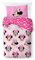 Jay Franco Set Biancheria da Letto per Bambini Disney Minnie Hearts & Love 100% Cotone 135 x 200 cm Misura Letto Singolo - Copripiumino + Federa 50 x 70 cm