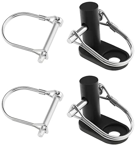 The Lord of the Tools 2PCS Bicycle Trailer Hitch Connector with 4PCS Coupler Pin Trailer Bike Coupler Pet Cargo Bike Trailer Hitch Attachment for Folding Bikes Pet Carts Hauling Goods
