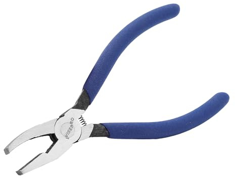 WISEPRO 6 Inch Breaker Grozer Pliers, Glass Breaking Pliers Glass Grozing Plier for Stained Glass Cutting Mosaics Breaking