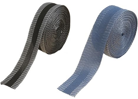 LIMEOW 2 Stück 10M Saumband Zum Aufbügeln, Bügelband Hose Kürzen, Hose Kürzen Ohne Nähen, Gardinenband zum Aufbügeln, Nähmaschinenfrei, Wasserfest, Leicht zu Verarbeiten, für Alle Stoffe Geeignet