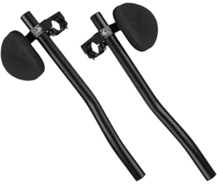 Baoblaze 2 Pieces Bicycle Arm Rest Bar Bike Aero Bar Sturdy Detachable Bike Rest Handlebars Handlebar Grip for Road Bikes Riding Bikes