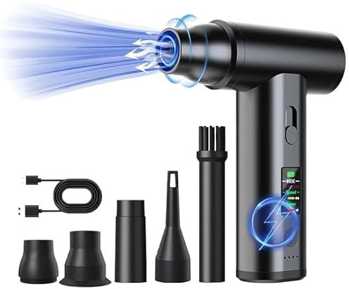 WG_FJEWLFV Cordless Car Vacuum Cleaner Handheld Portable Powerful Suction Automotive Interior Cleaner For Pet Hair Debris Particles(Single Blow)