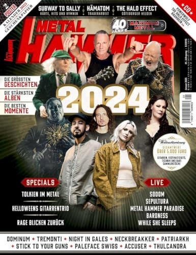 Metal Hammer Magazine Germany 2025-01 Iron Maiden Judas Priest ACDC Nightwish