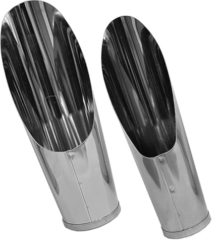 UKCOCO Pelle à Planter en Acier Inoxydable 2 Pièces Outil de Creusement du Sol pour Rempotage, Bêche Pratique pour Jardinage et Plantation de Fleurs, Adaptée aux Travaux de Jardin à Main