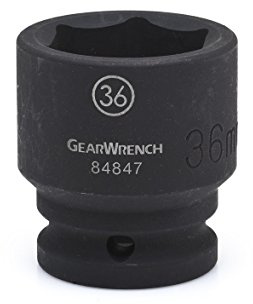84859 Zahnradschlüssel, 3/4-Zoll-Antrieb, 6-teilig, Standard-Stecknuss, 48 mm