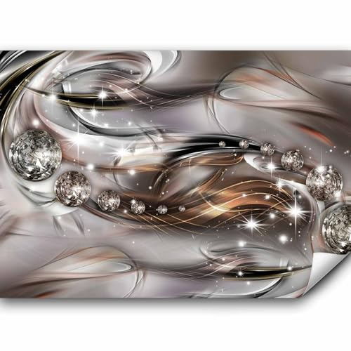 Fototapete murando Abstrakt 350x256 cm Vlies Tapeten Wandtapete XXL Moderne Wanddeko Design Wand Dekoration Wohnzimmer Schlafzimmer Büro Flur Diamant a-A-0168-a-c