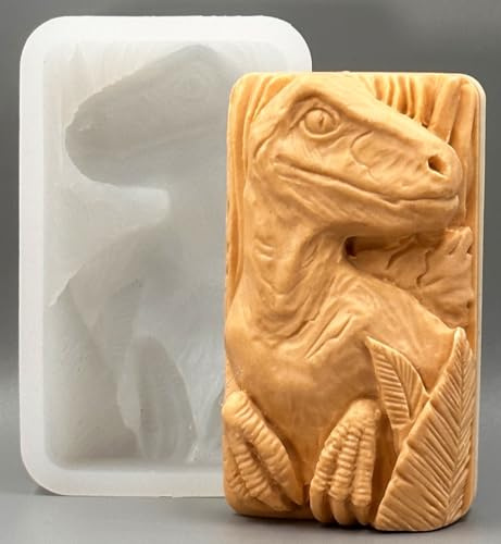 DINOSAUR SILICONE MOLD SOAP PLASTER WAX RESIN CLAY MOULD