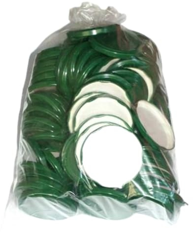 PAGLIAROLI VETRI Tappi per vasetti, Alluminio, Confezione da 100 pz, Bianco, Misura 77