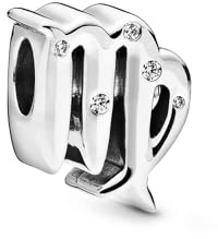 Pandora Charm Vierge en argent sterling avec zircones cubiques transparentes