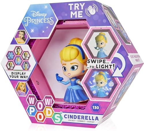 WOW! PODS Disney Princesse Cendrillon Figurine de Collection Officielle Lumineuse à tête branlante