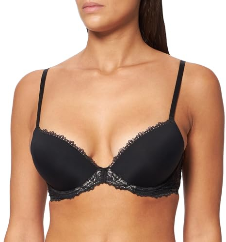 Calvin Klein Damen Push-Up BH Lift Demi mit Bügel, Schwarz (Black), 75A
