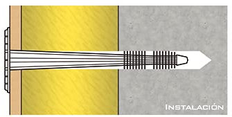 Bricoloco Cheville pour fixation de panneaux isolants EPA. Cheville de fixation de panneaux isolants. Fixation de panneaux isolants pour le système d'isolation thermique extérieure. (200, 8 x 70 mm)