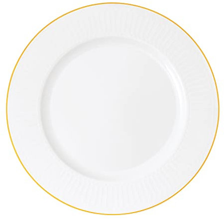 Villeroy & Boch Signature Château Septfontaines fuente redonda, 33,5 cm Ø, blanco/oro