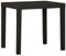 Tidyard Gartentisch Balkontisch Terrassentisch Gartenmöbel Esstisch Tisch Kunststoff Anthrazit 79x65x72 cm